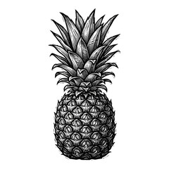 Obraz premium Pineapple Sketch Illustration