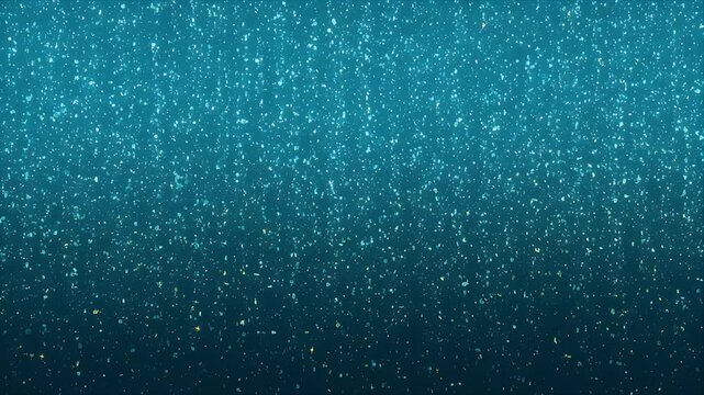 Abstract turquoise blue dark particle wave background for text sparkle glitter dust fall fantasy magic light shine holiday celebration festive dreamy elegant minimal clean modern design backdrop aqua