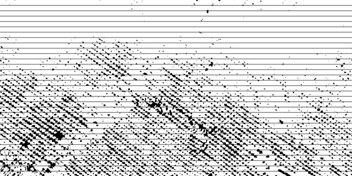 Line halftone gradation texture. Fading horizontal stripe gradient background. Repeating pattern backdrop. Black parallel thin to thick lines backdrop for overlay, print, cover, graphic design. Vector
