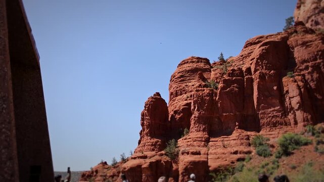 Chapel of the Holy Cross Red Rock Cliffs Sedona Arizona View