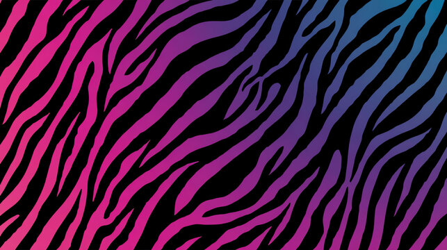 Vibrant Zebra Print Gradient Background