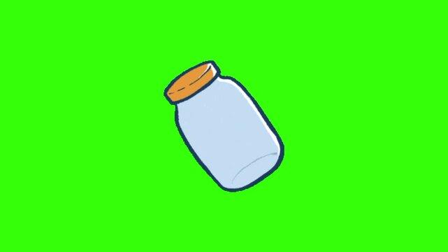 vector illustration of a jar