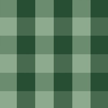 Green Plaid Gingham Seamless Pattern Background