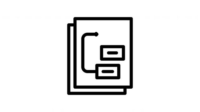 timeline minimalist stroke animation