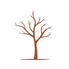 Fototapeta premium Bare Tree Silhouette