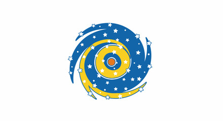 Cosmic Swirl with Stars and Planets © Ahmed