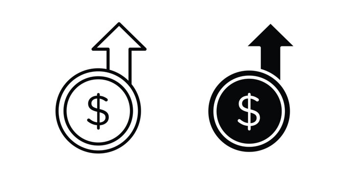 high cost icon fill and line concepts