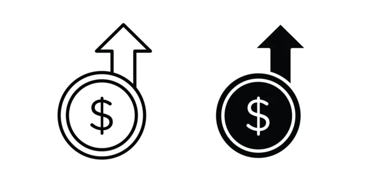 high cost icon fill and line concepts