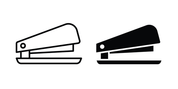 Stapler icon fill and line concepts