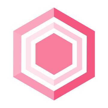 Flat design pink folder icon with red tab