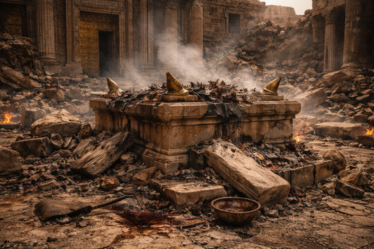 Destruction of the Second Jewish Temple Altar