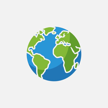 Globe Earth Planet World Map.