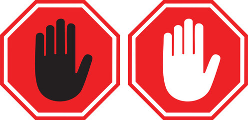 stop road sign, Stop icon © Arup