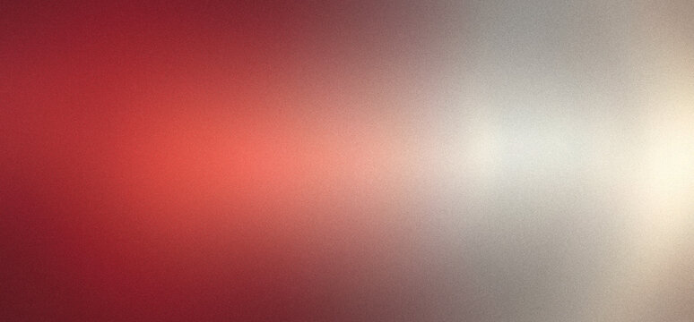 Red and Silver grainy color gradient background retro noise texture effect web banner header backdrop design 