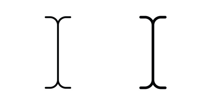 Cursor text icon line and fill concepts