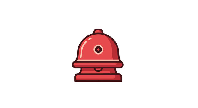 Red Bell Icon Alarm Notification Symbol.