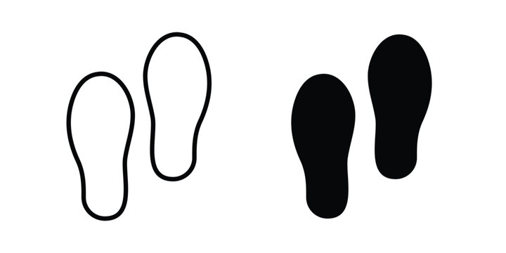 Soles icon line and fill concepts