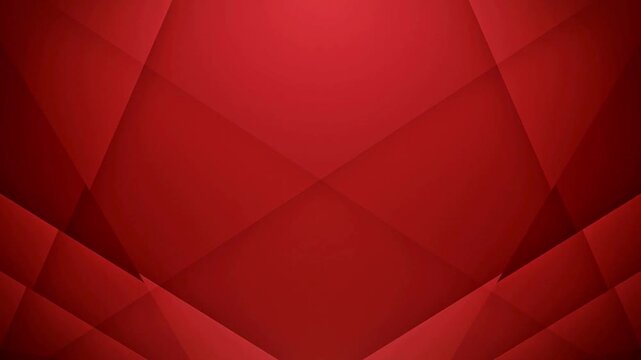 Abstract red background with dynamic geometric shapes in seamless loop, a vibrant motion graphic for modern digital art and stylish visual effects.