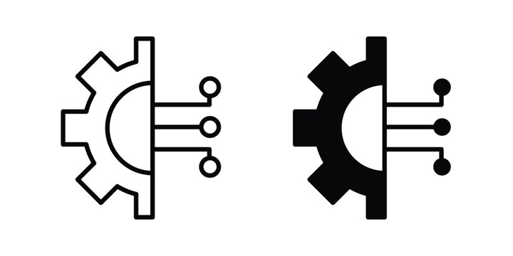 Transform icon line and fill concepts