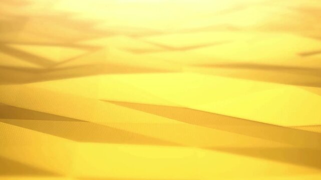 Golden abstract low poly background animation motion flowing geometric shapes background for titles and logos technology concept.
