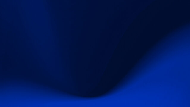 Soft, electric blue gradient background with gently curved contours and three-dimensional silhouettes of objects immersed in blue light