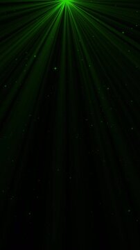 Green rays light beam abstract background