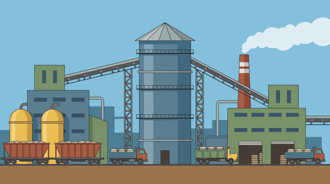Chemical Fertilizer Production Plant with Granulation Tower