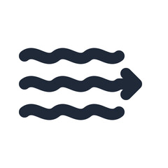 Fototapeta premium Data stream line icon, artificial intelligence outline symbol