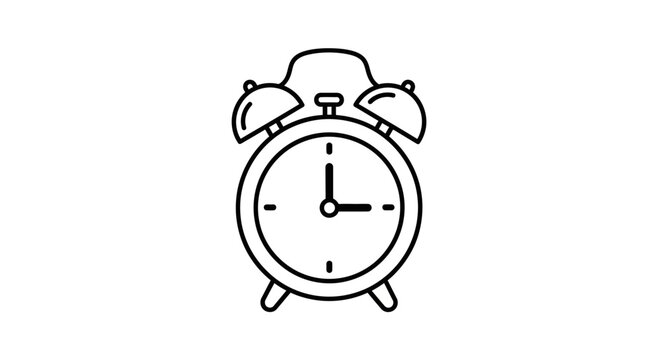 Simple Alarm Clock Face.