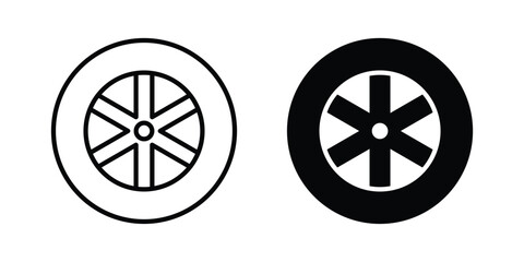Obraz premium Car wheel icon