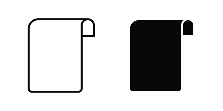Scroll paper icon