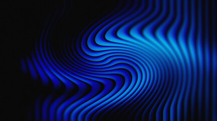 Fototapeta premium Swirling blue lines abstract background, with dark contrast pattern