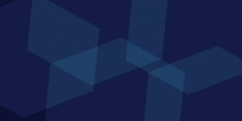Fototapeta premium Hexagon tech abstract background with soft gradient, minimalist honeycomb pattern with subtle and faint hexagon outer halftone dots, cool professional feel, ideal for tech startup product launch.