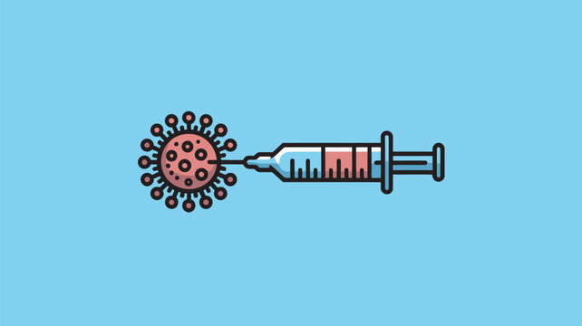 Hand grenade with red safety pin and lever isolated on light blue background flat design