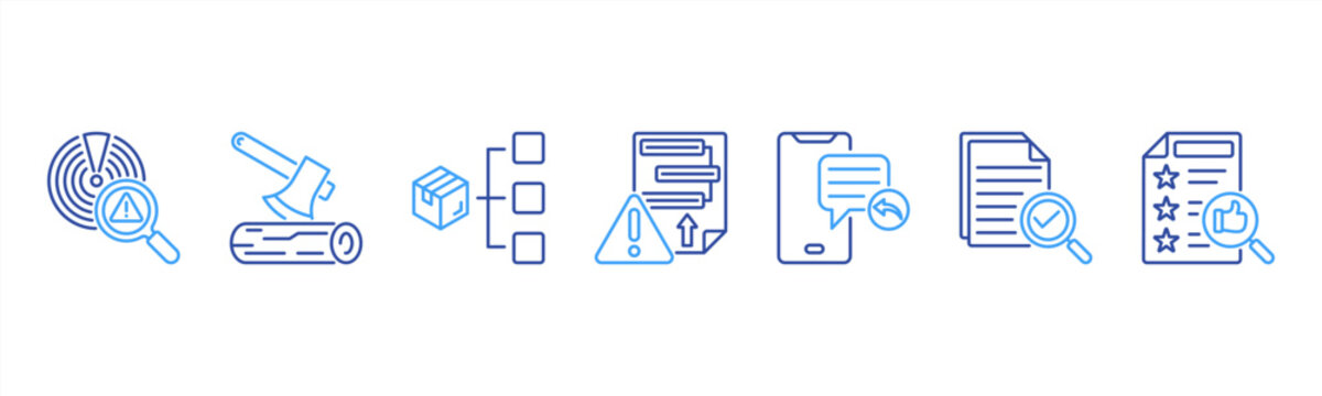 Incident Management icon set includes Detection, Logging, Categorization, Prioritization, Response, Resolution, and Review for incident handling.