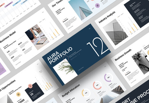 Simple Business Strategy Presentation Layout