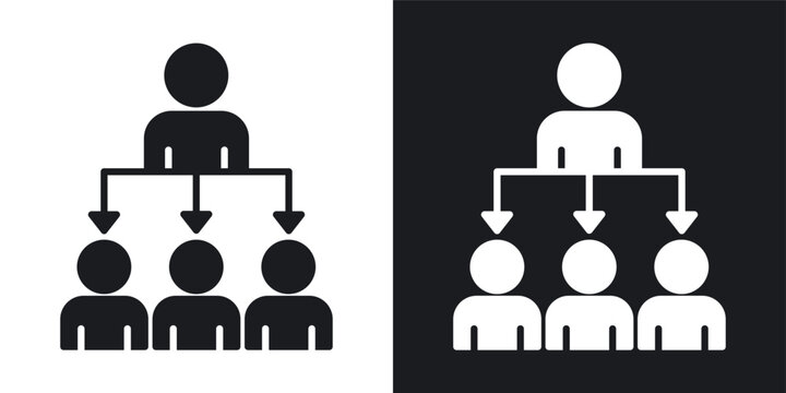 Convention icons vectors in solid black and white style