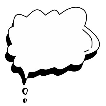 Speech bubble, empty