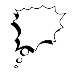 Fototapeta premium Comic speech bubble