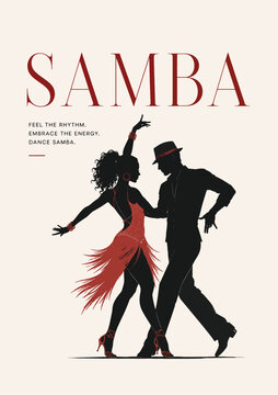 089-46-Two samba dancers feeling the music and expressing passion in a stylized rhythmic pose