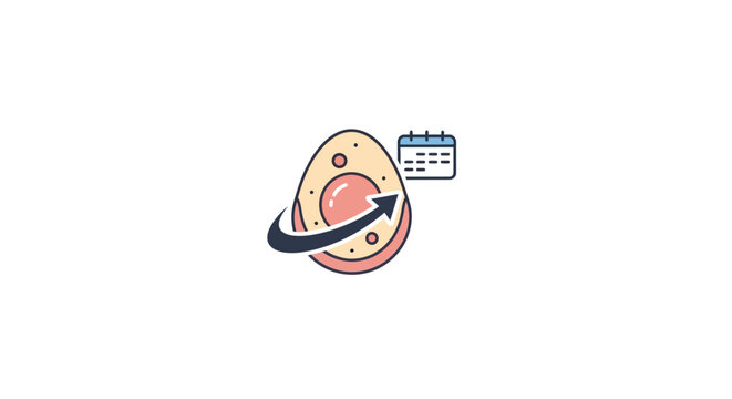 Cell Cycle and Biological Timeline Concept Icon