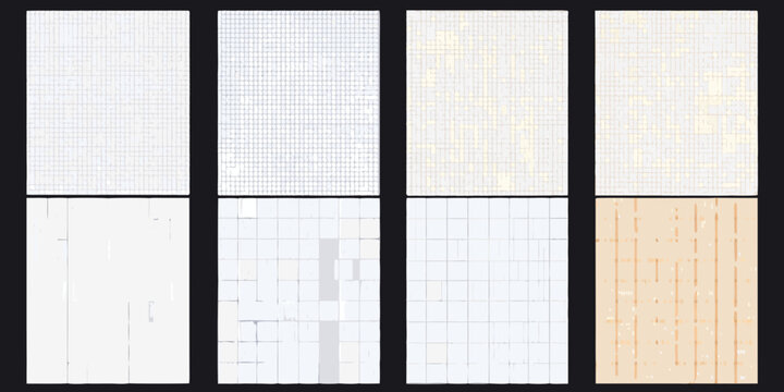 Graph paper backgrounds four variations with grid and subtle color tones