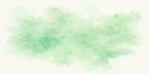 Obraz premium Abstract green watercolor splash on a light background, a refreshing artistic texture suggesting spring or nature.