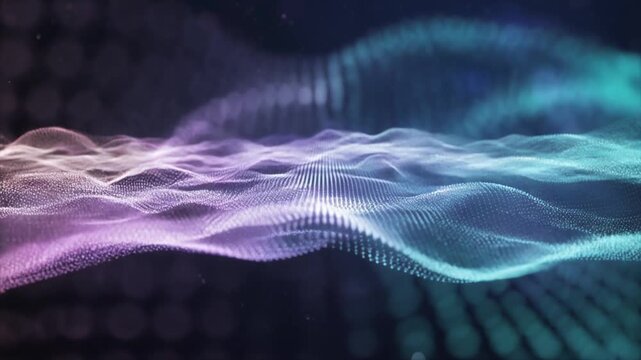 Multiple thin cosmic mist layers floating gently forward in warm lavender and cyan soft motion