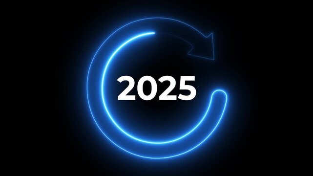 2025 Review concept.  achievements, Year Recap, Business Goals and Plans, Lessons Learned, Market Shifts. 4k video. 