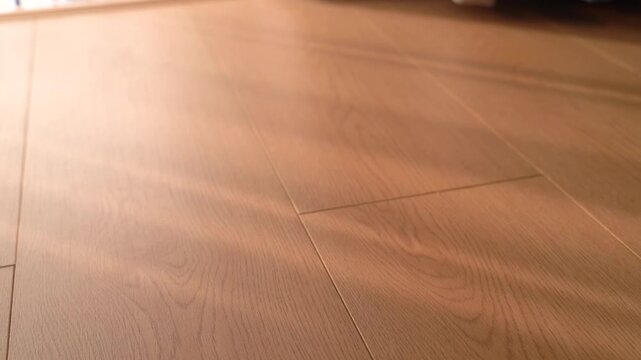 Sunlit Wooden Floor with Soft Shadows