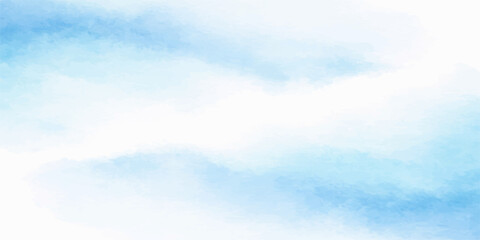 Abstract watercolor sky, soft pastel blue and white clouds drifting gently across a serene canvas, evoking a sense of calm and airy expanse. © LumenCraft