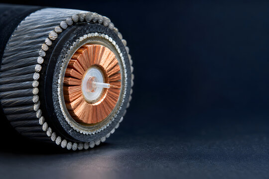 Submarine Cable Cross Section With Fiber Core