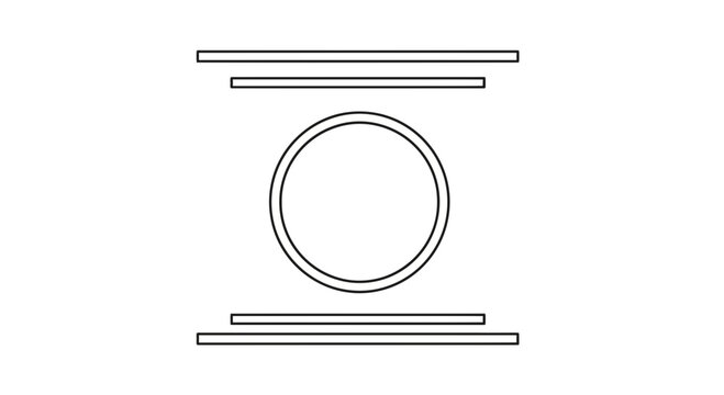 Abstract geometric shape, minimalist design, clean lines, modern art, simple graphic element