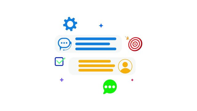 Minimalist customer service speech bubble icon with integrated headset symbol for digital help desk assistance support communication contact chat